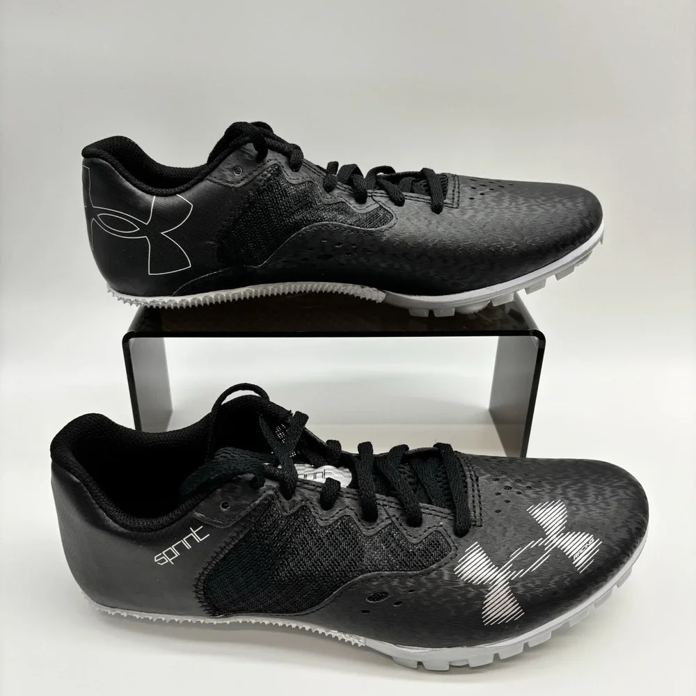 Under‎ Armour UA Kick Sprint 4 Black Size 9M 10.5W Sprinting Flexible